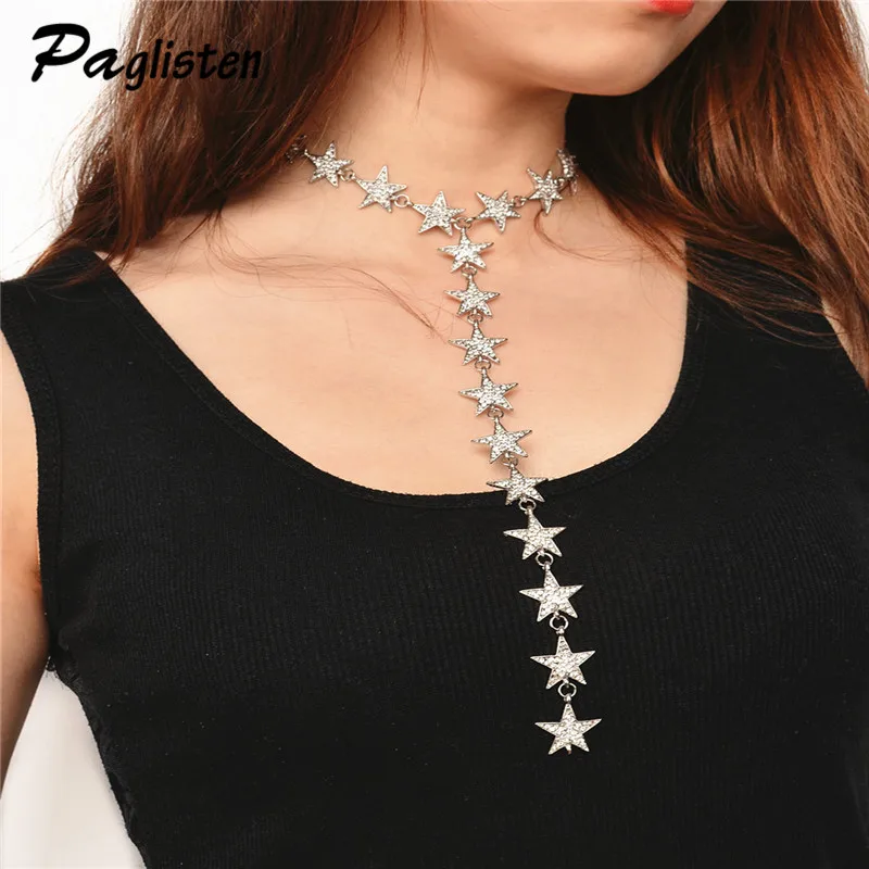 PAGlisten Rhinestone Star Collar Chokers Necklace Statement Jewelry luxury Maxi Necklaces For Women Torques Bijoux Femme
PAGlisten Rhinestone Star Collar Chokers Necklace Statement Jewelry luxury Maxi Necklaces For Women Torques Bijoux Femme