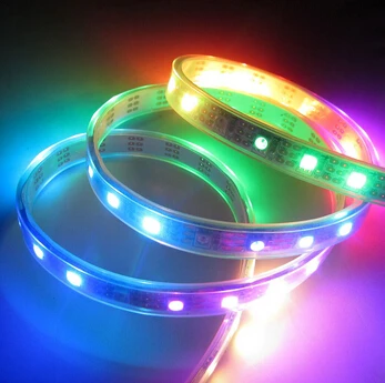 Акция! 5 м 30 пикселей/м светодиодный 150 SMD RGB встроенный WS2812B белый/черный PCB