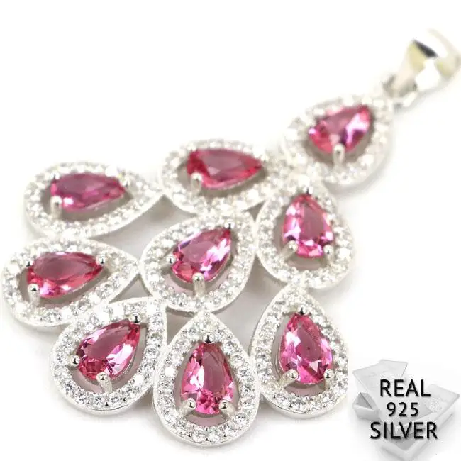 Guaranteed Real 925 Solid Sterling Silver 4.8g Deluxe Top Pink Tourmaline CZ Engagement Pendant 45x31mm
Guaranteed Real 925 Solid Sterling Silver 4.8g Deluxe Top Pink Tourmaline CZ Engagement Pendant 45x31mm