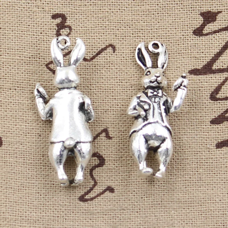 4pcs Charms 3D Rabbit 36x15mm Antique Bronze Silver Color Pendants Making DIY Handmade Tibetan Bronze Silver Color Jewelry
4pcs Charms 3D Rabbit 36x15mm Antique Bronze Silver Color Pendants Making DIY Handmade Tibetan Bronze Silver Color Jewelry