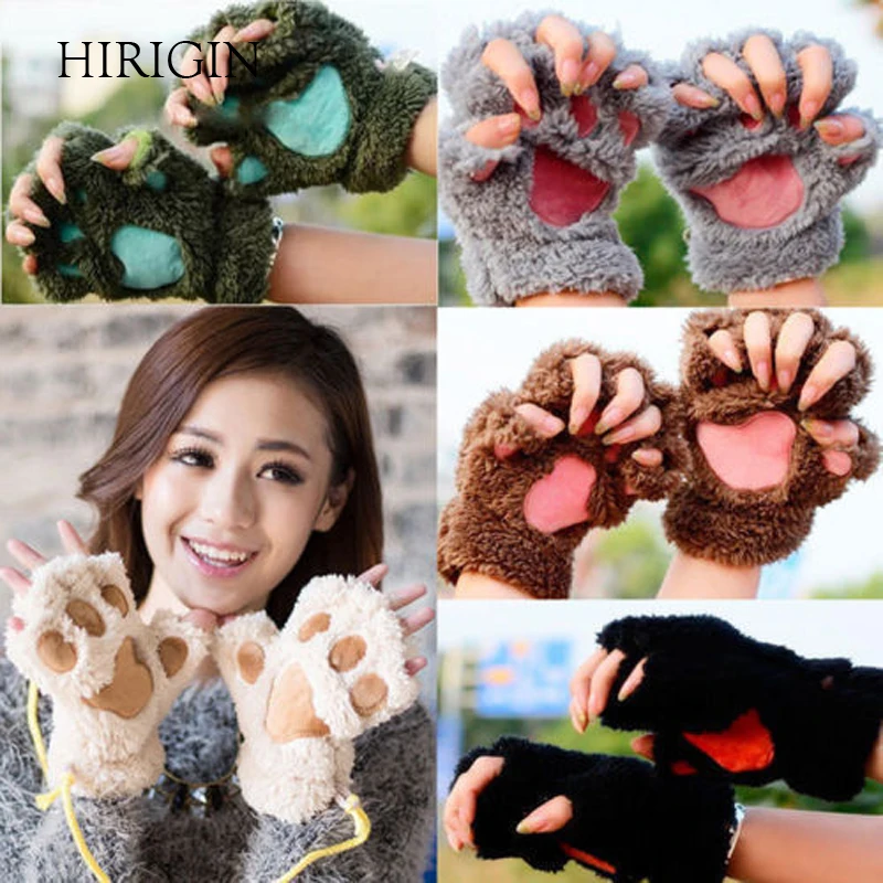 1 PC Winter Women Cute Cat Claw Paw Plush Mittens Short Fingerless Half Finger Gloves
1 PC Winter Women Cute Cat Claw Paw Plush Mittens Short Fingerless Half Finger Gloves