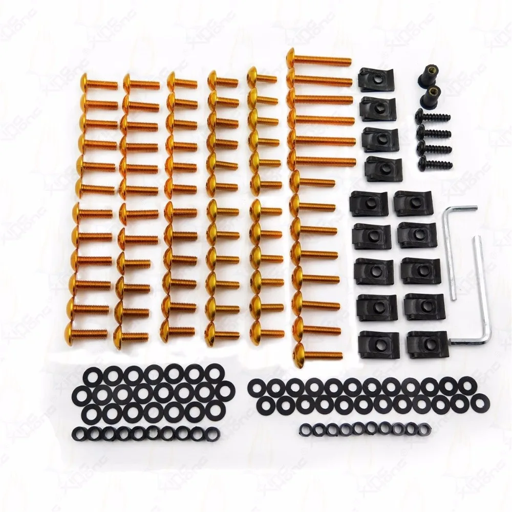 Universal Motorcycle Sportbike Fairing Bolts Kit Fastener Clips Spike Screws Pack For Yamaha YZF R1 R6 R6S YZF-R1 YZF-R6 YZF-R6S
Universal Motorcycle Sportbike Fairing Bolts Kit Fastener Clips Spike Screws Pack For Yamaha YZF R1 R6 R6S YZF-R1 YZF-R6 YZF-R6S