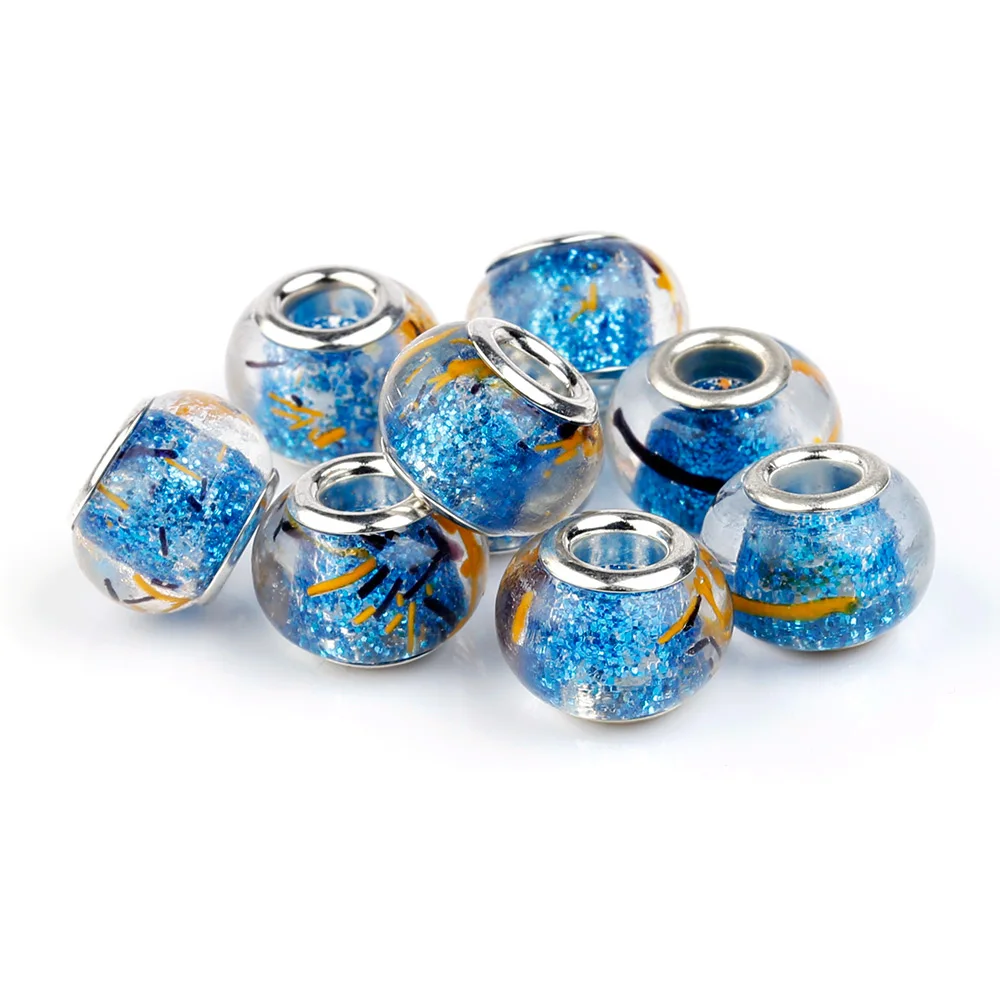 10 Pcs a Lot Glass Seed Beads Blue Powder Inside Glass Spacer European Murano Czech Bead Fit For Pandora Charms Bracelet
10 Pcs a Lot Glass Seed Beads Blue Powder Inside Glass Spacer European Murano Czech Bead Fit For Pandora Charms Bracelet