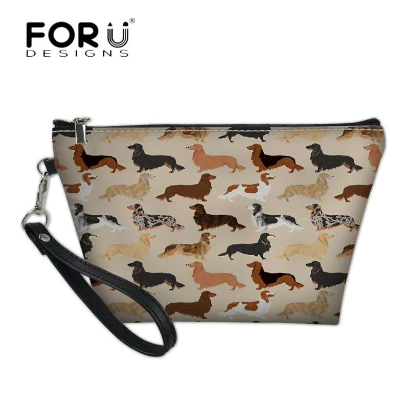 Женские косметички FORUDESIGNS, кожаный дорожный органайзер для косметики с рисунком таксы и собаки
Женские косметички FORUDESIGNS, кожаный дорожный органайзер для косметики с рисунком таксы и собаки