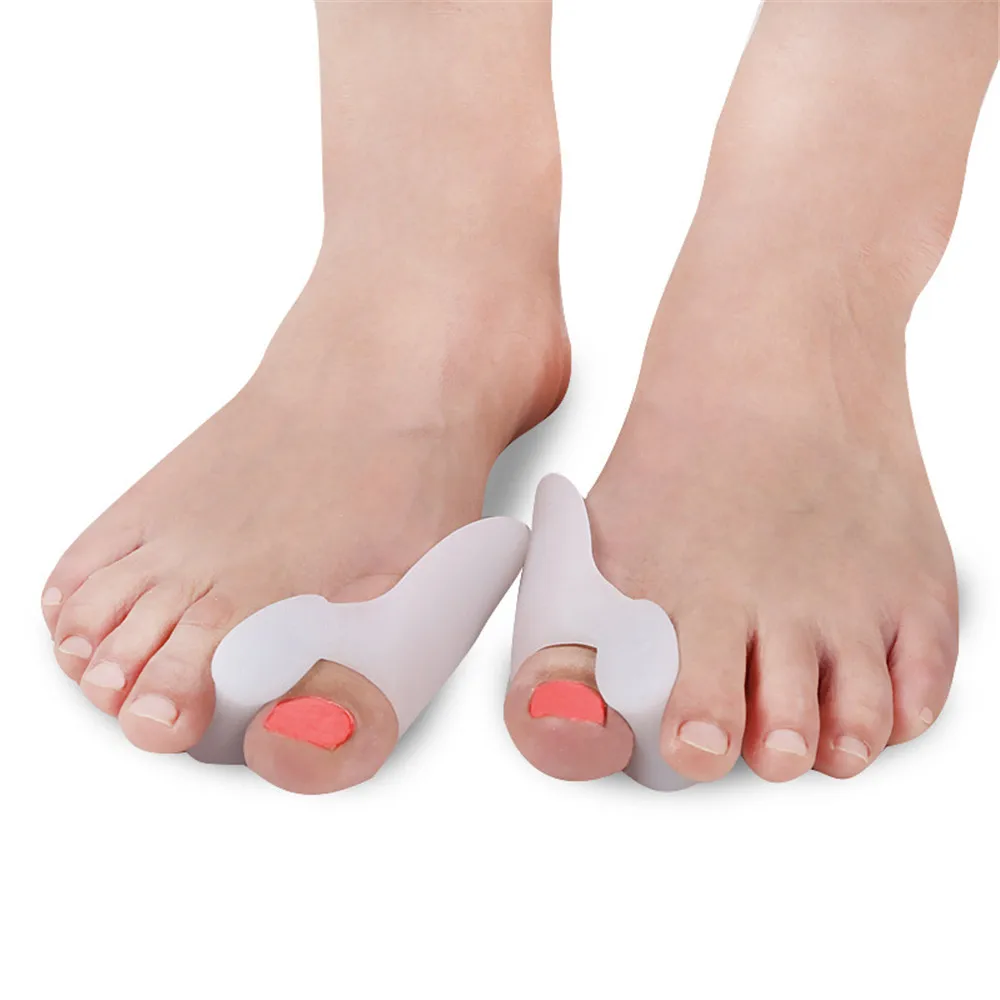 2PCS Silicone Gel Thumb Corrector Bunion Little Toe Protector Separator Hallux Valgus Finger Straightener Foot Care Relief Pads
2PCS Silicone Gel Thumb Corrector Bunion Little Toe Protector Separator Hallux Valgus Finger Straightener Foot Care Relief Pads