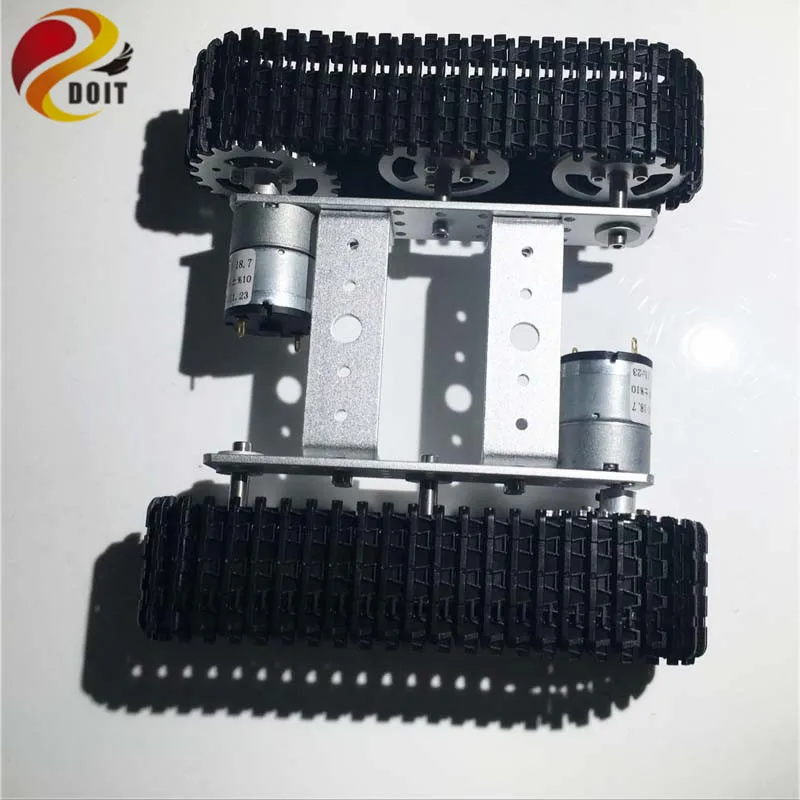 DOIT Metal Tracked Tank Chassis mini T100 Tracked Vehicle Smart Car with 2 Motor for Robot Competition Graduation Design DIY RC
DOIT Metal Tracked Tank Chassis mini T100 Tracked Vehicle Smart Car with 2 Motor for Robot Competition Graduation Design DIY RC