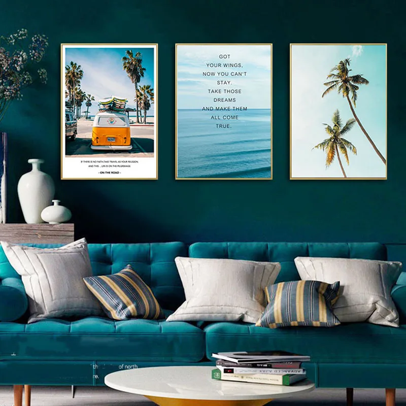 Nordic Poster Office Porch Wall Art Coconut Palm Tree Classic Cars Seascape Picture for Nursery Room Kid Bedroom Wall Decor
Nordic Poster Office Porch Wall Art Coconut Palm Tree Classic Cars Seascape Picture for Nursery Room Kid Bedroom Wall Decor