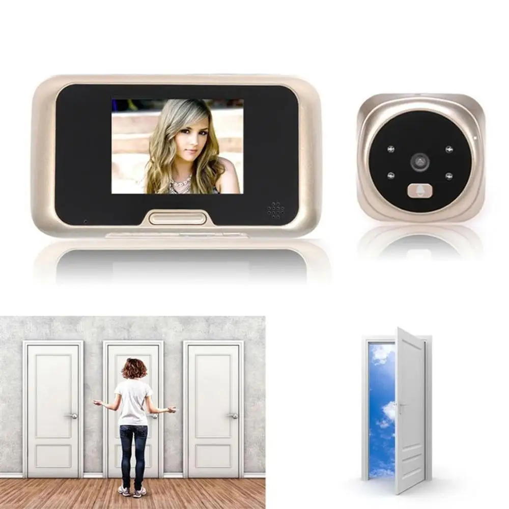 3 inch LCD Digital Wireless Video Doorbell Security Zoom Camera Night Vision LED TF-card 32 Chimes 3 AA Battery Powered Suppies
3 inch LCD Digital Wireless Video Doorbell Security Zoom Camera Night Vision LED TF-card 32 Chimes 3 AA Battery Powered Suppies