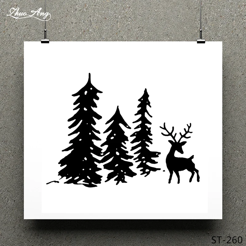 ZhuoAng Christmas Tree/Elk Clear Stamp for Scrapbooking Rubber Stamp Seal Paper Craft Clear Stamps Card Making
ZhuoAng Christmas Tree/Elk Clear Stamp for Scrapbooking Rubber Stamp Seal Paper Craft Clear Stamps Card Making