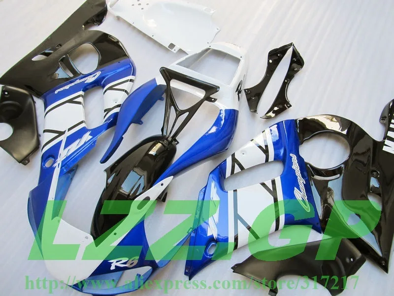 Injection 100%NEW blue white black fairings for Yamaha YZF-R6 98-02 YZF R6 98 99 00 01 02 YZF 600 R6 1998 - 2002 #F1F3 fairing k
Injection 100%NEW blue white black fairings for Yamaha YZF-R6 98-02 YZF R6 98 99 00 01 02 YZF 600 R6 1998 - 2002 #F1F3 fairing k