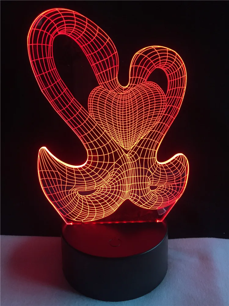 Hot Sale Double Swan Heart 3D Lamp LED USB Mood NightLight Multicolor Touch Remote Luminaria Change Desk Table Lamp
Hot Sale Double Swan Heart 3D Lamp LED USB Mood NightLight Multicolor Touch Remote Luminaria Change Desk Table Lamp