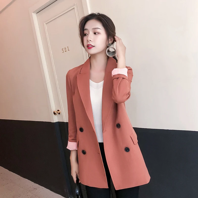 Ladies blazer spring new ladies casual Slim long sleeves long paragraph small suit jacket OL temperament suit jacket Slim Wild
Ladies blazer spring new ladies casual Slim long sleeves long paragraph small suit jacket OL temperament suit jacket Slim Wild