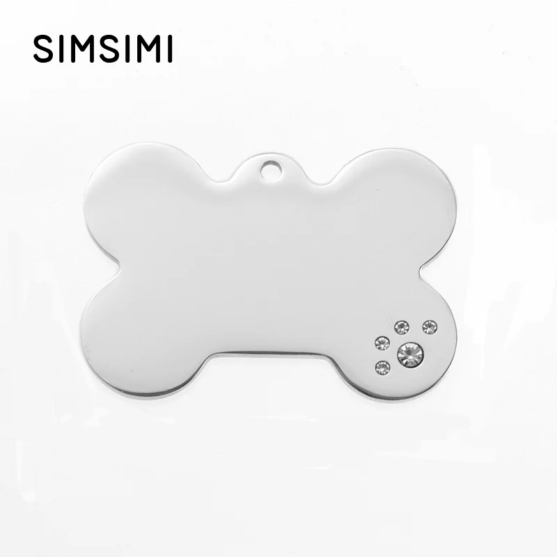 Simsimi Stainless Steel Rhinestone Round/Bone/Heart Dog Tag ID pet tags blank for print Pendants mirror polished pendant 100pcs
Simsimi Stainless Steel Rhinestone Round/Bone/Heart Dog Tag ID pet tags blank for print Pendants mirror polished pendant 100pcs