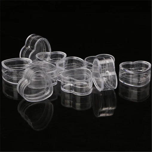 10PCS Clear Plastic Heart Shape Cream Boxes Cosmetic Case Transparent Makeup Container
10PCS Clear Plastic Heart Shape Cream Boxes Cosmetic Case Transparent Makeup Container