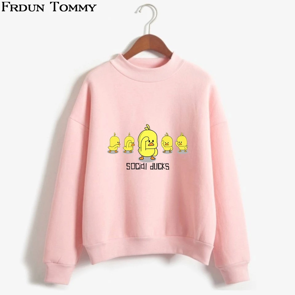 Social Ducks High Collar Cute Sweatshirt Comfortable Little Duck Fashion New 2018 Style Duck Print College Style
Social Ducks High Collar Cute Sweatshirt Comfortable Little Duck Fashion New 2018 Style Duck Print College Style