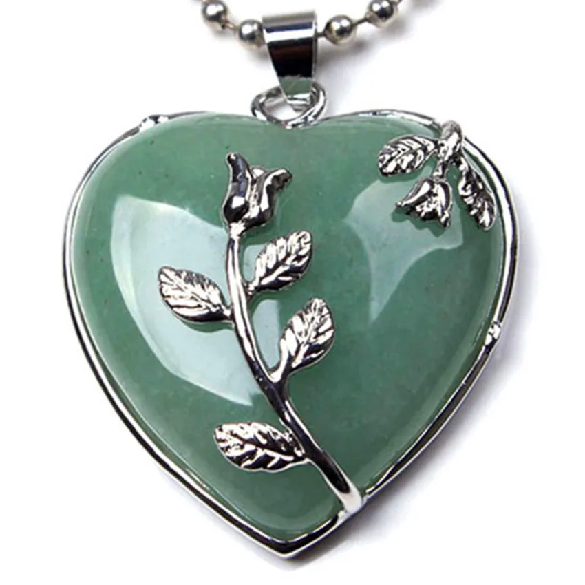 Trendy-beads Silver Plated Green Aventurine Love Heart Inlay Flower Pendant For Valentine's Day Gift
Trendy-beads Silver Plated Green Aventurine Love Heart Inlay Flower Pendant For Valentine's Day Gift