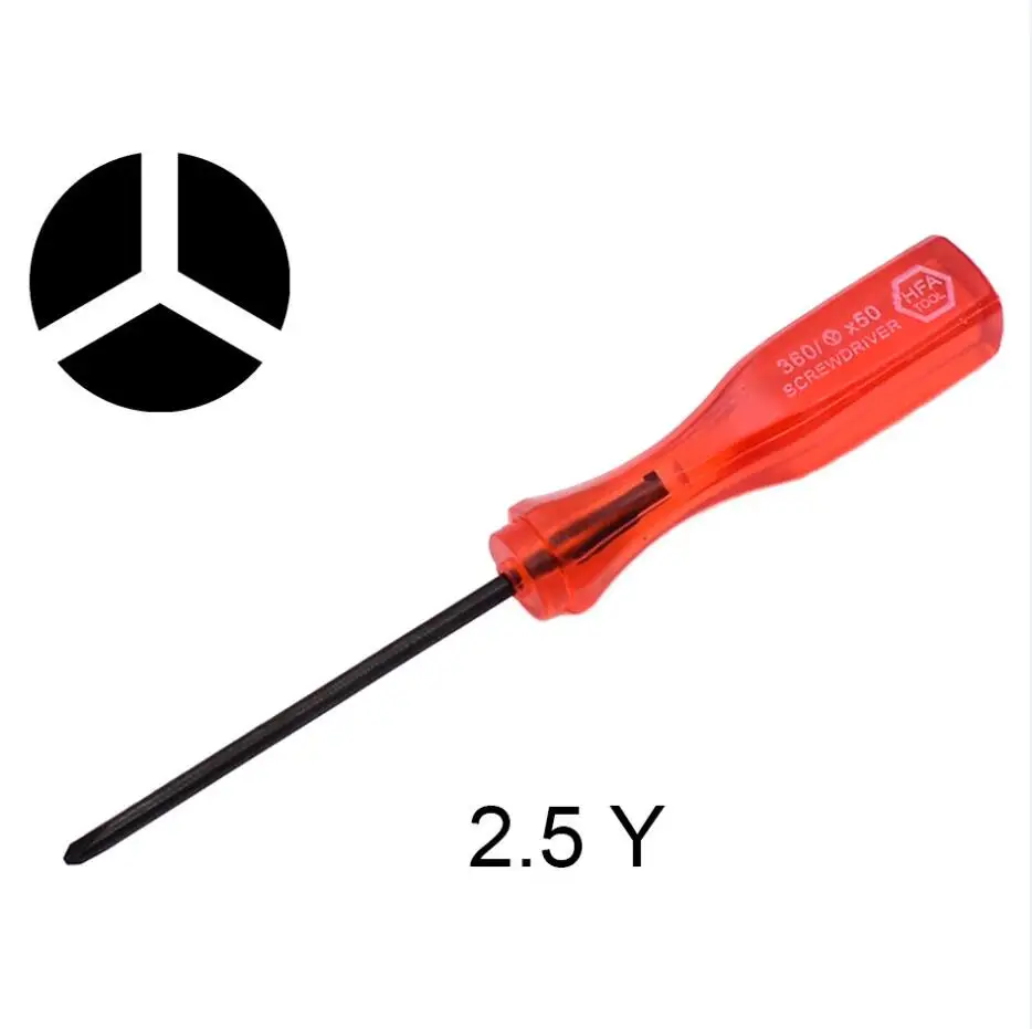 Красный Y0 Tri wing 2 5 мм Y отвертка 2.5Y Wing ключ для Nintendo Wii Game 2000 шт./лот|screw driver key|y