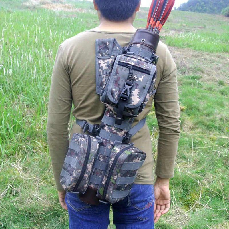 Большая тактическая нейлоновая сумка для стрел из лука и с системой Molle Сумка
