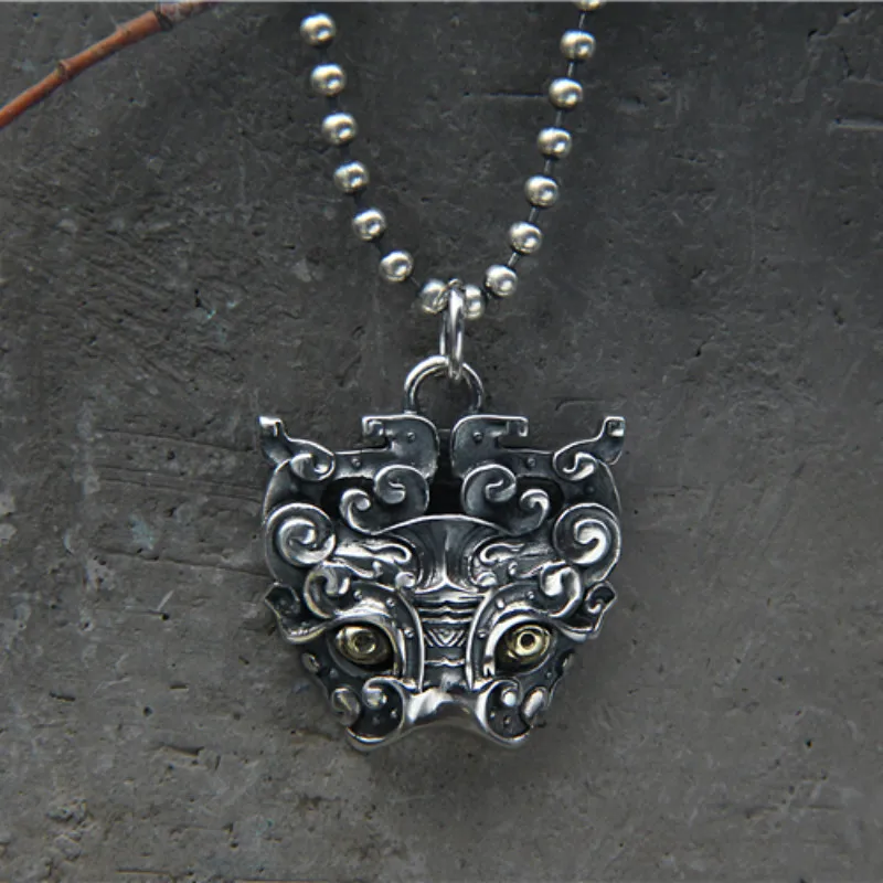 Original Design Ancient Animal Gluttonous Pendant 925 Silver Retro Personality Thai Silver Jewelry Men Women Pendant
Original Design Ancient Animal Gluttonous Pendant 925 Silver Retro Personality Thai Silver Jewelry Men Women Pendant