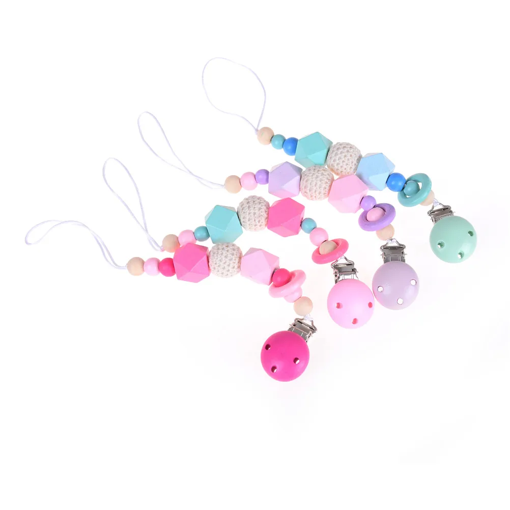 Baby Pacifier Clip Chain Wooden Holder Chupetas Soother Pacifier Clips Leash Strap Nipple Holder For Infant Feeding
Baby Pacifier Clip Chain Wooden Holder Chupetas Soother Pacifier Clips Leash Strap Nipple Holder For Infant Feeding