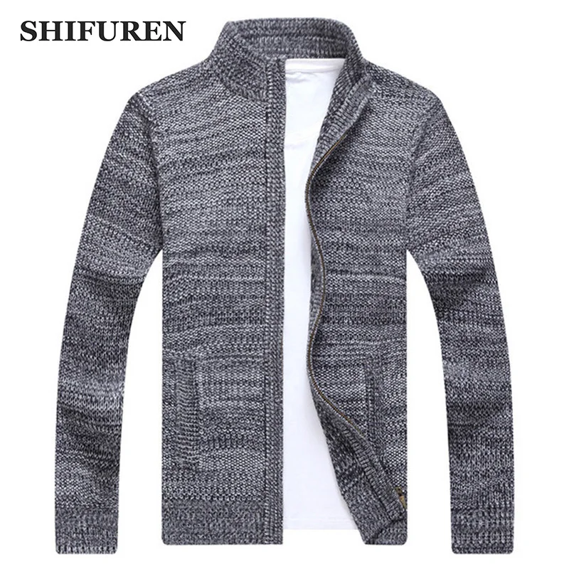 SHIFUREN New Autumn Winter Sweaters Jacket Men Long Sleeve Stand Collar Casual Knitted Cardigans Zipper Coats Size S-XXXL
SHIFUREN New Autumn Winter Sweaters Jacket Men Long Sleeve Stand Collar Casual Knitted Cardigans Zipper Coats Size S-XXXL
