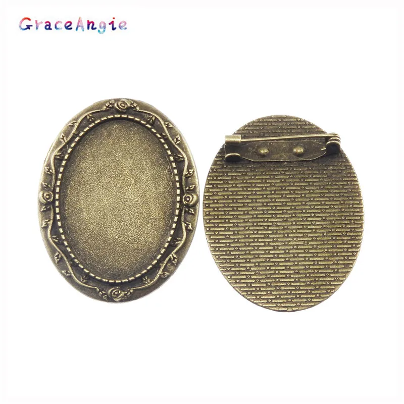 GraceAngie 5PC Antique Bronze Brooch Base 35*25mm DIY Jewelry Finding Metal Alloy 39*48mm Fit 30*40mm Dia oval Cabochon Brooches
GraceAngie 5PC Antique Bronze Brooch Base 35*25mm DIY Jewelry Finding Metal Alloy 39*48mm Fit 30*40mm Dia oval Cabochon Brooches