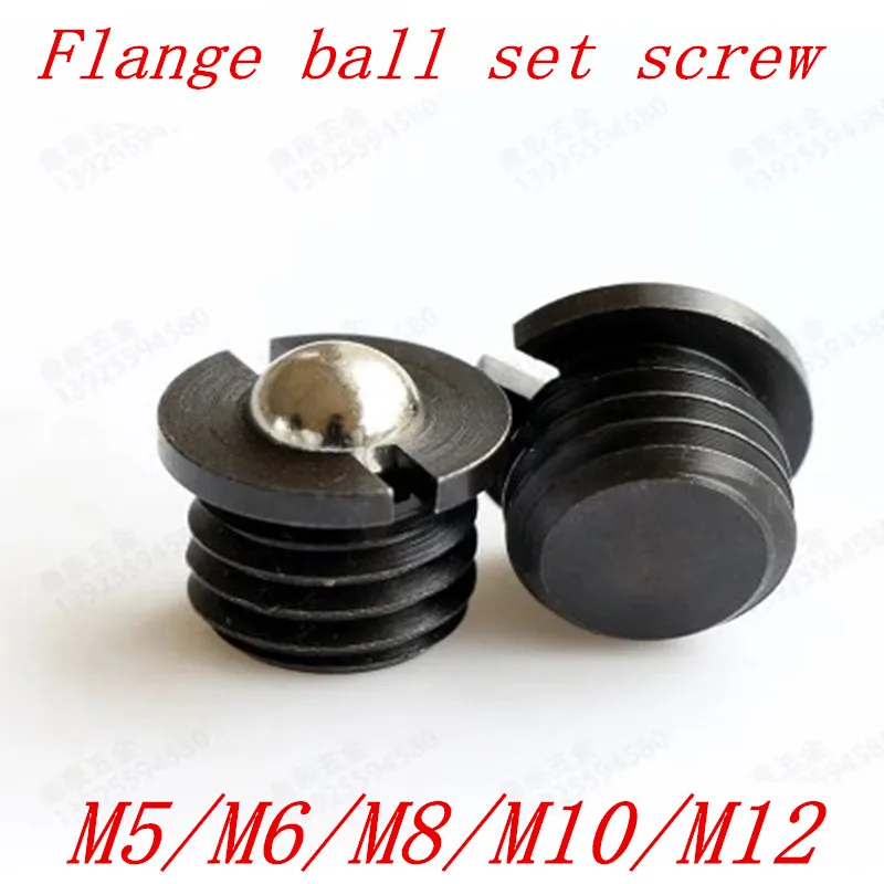 5pcs M5 M6 M8 M10 M12 alloy steel flange Ball Plunger Set Screw