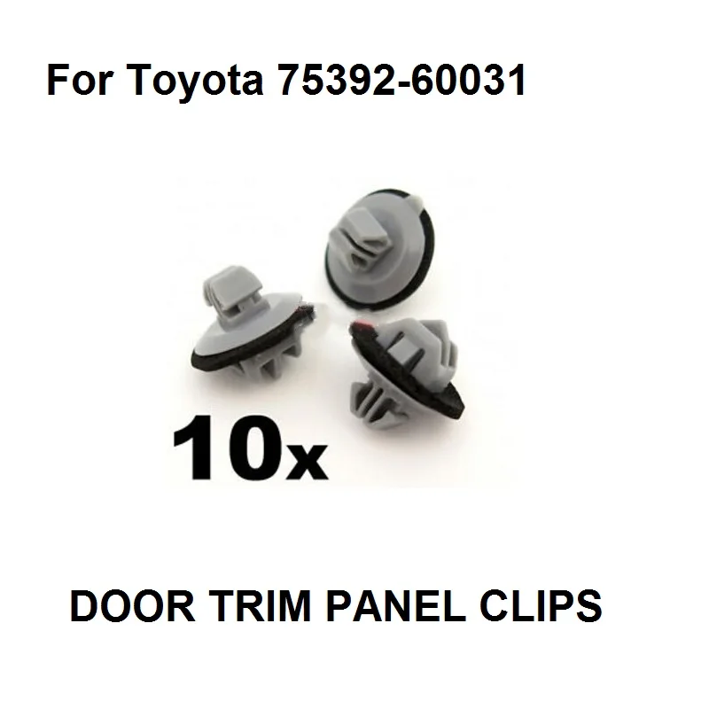 Внешние боковые молдинговые зажимы 10x для Toyota, Land Cruiser, Prado и GX470, 75392-60031
Внешние боковые молдинговые зажимы 10x для Toyota, Land Cruiser, Prado и GX470, 75392-60031
