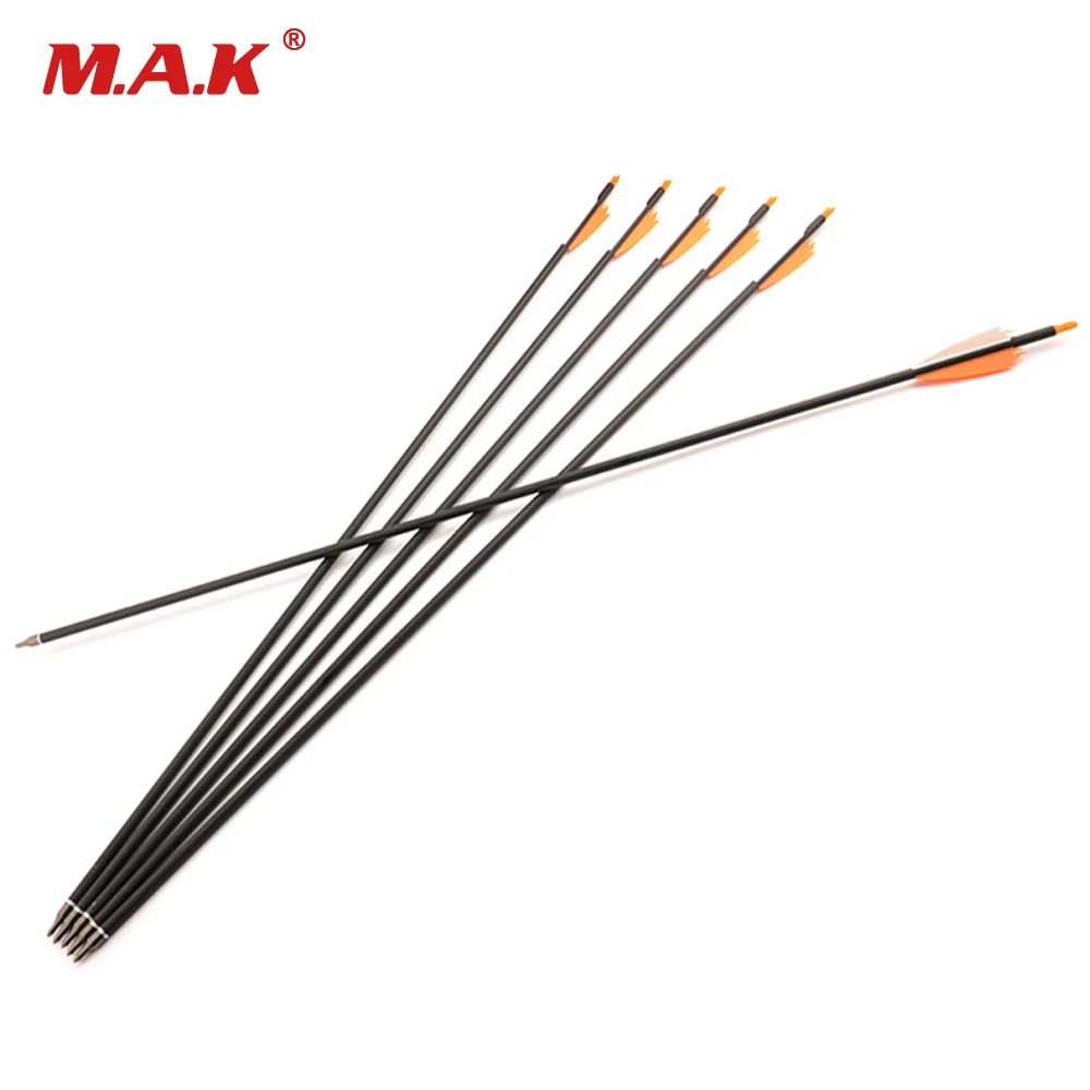 6/12/24pcs 30 inch 7.8mm Mix Carbon Arrow Spine 500 with 2 orange 1 white fire feather Compound Bow Archery Hunting Shooting
6/12/24pcs 30 inch 7.8mm Mix Carbon Arrow Spine 500 with 2 orange 1 white fire feather Compound Bow Archery Hunting Shooting
