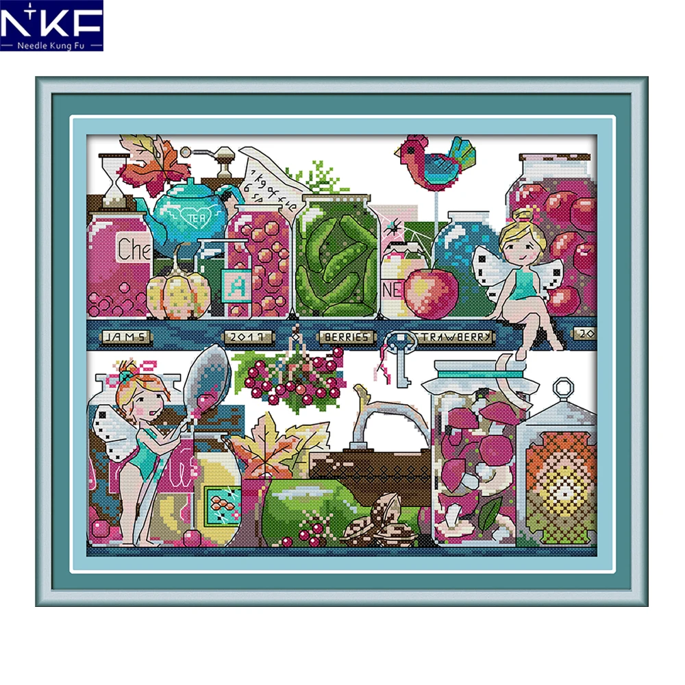 NKF Storeroom Stamped Cross Stitch 11CT14CT DIY Kits Needlework Embroidery Chinese Cross Stitch Set for Home Decoration
NKF Storeroom Stamped Cross Stitch 11CT14CT DIY Kits Needlework Embroidery Chinese Cross Stitch Set for Home Decoration