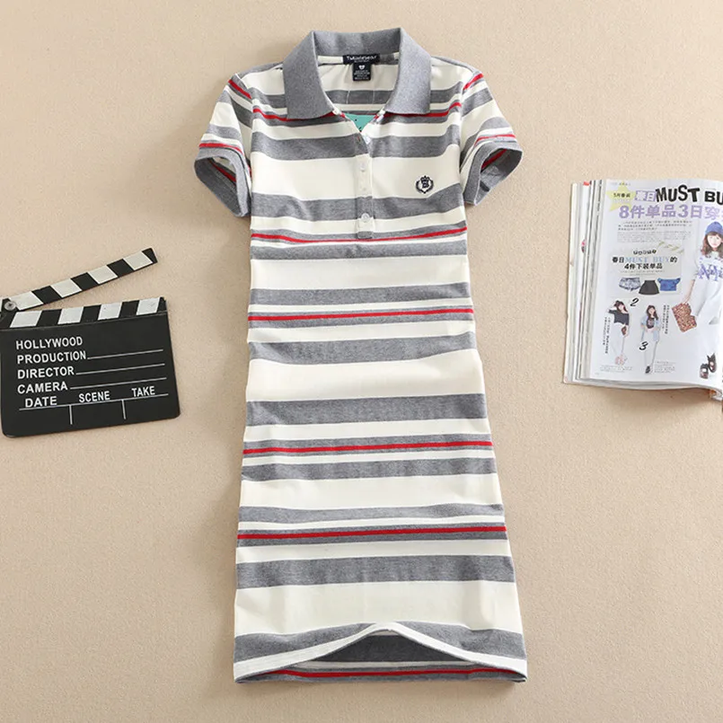 New Fashion 2022 Embroidery Stripe Polo Print Party Dress T Shirt Summer Sexy Evening Casual Women Cotton Mini Elegant Vestidos
New Fashion 2022 Embroidery Stripe Polo Print Party Dress T Shirt Summer Sexy Evening Casual Women Cotton Mini Elegant Vestidos