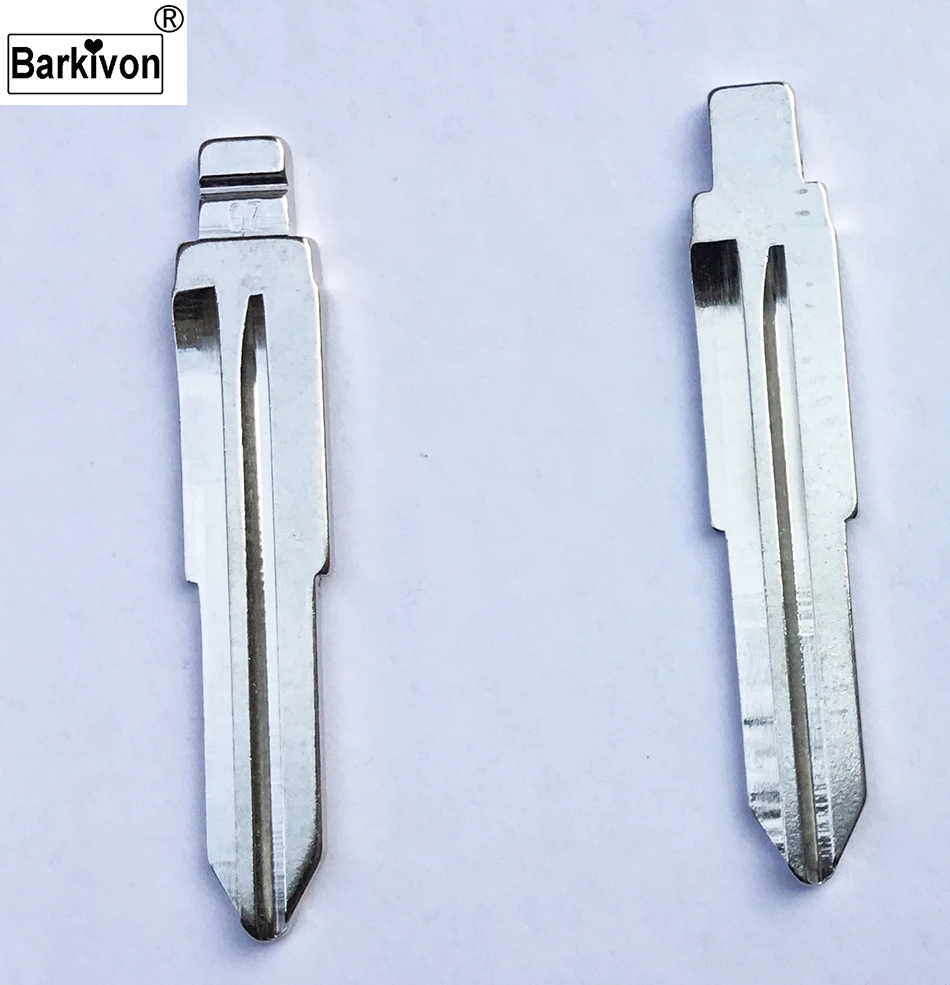 Barkivon 07 # Средний паз металлический латунный разрезаемый флип ключ для Mitsubishi