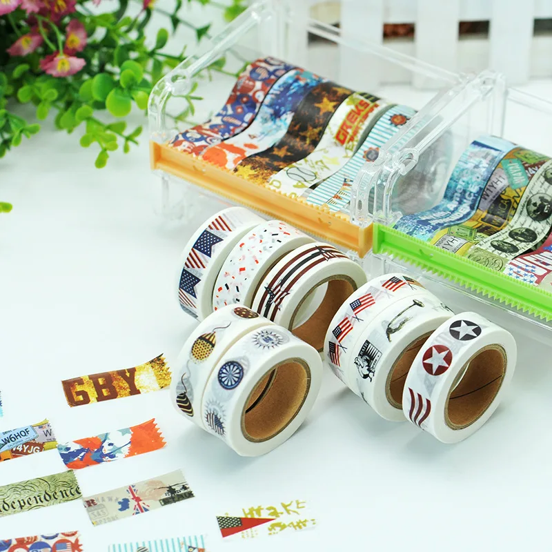 (5 pieces/lot) 4th July American Day Masking Tape USA National Day Washi Tape DIY Scrapbooking Adhesive Tape
(5 pieces/lot) 4th July American Day Masking Tape USA National Day Washi Tape DIY Scrapbooking Adhesive Tape