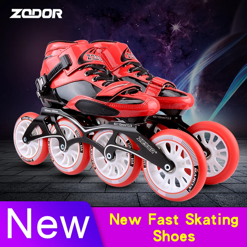 Adult Inline Skate Shoes Professional Speed Roller High Strength Glass Filament Skating Rollerblading Patins | Спорт и развлечения