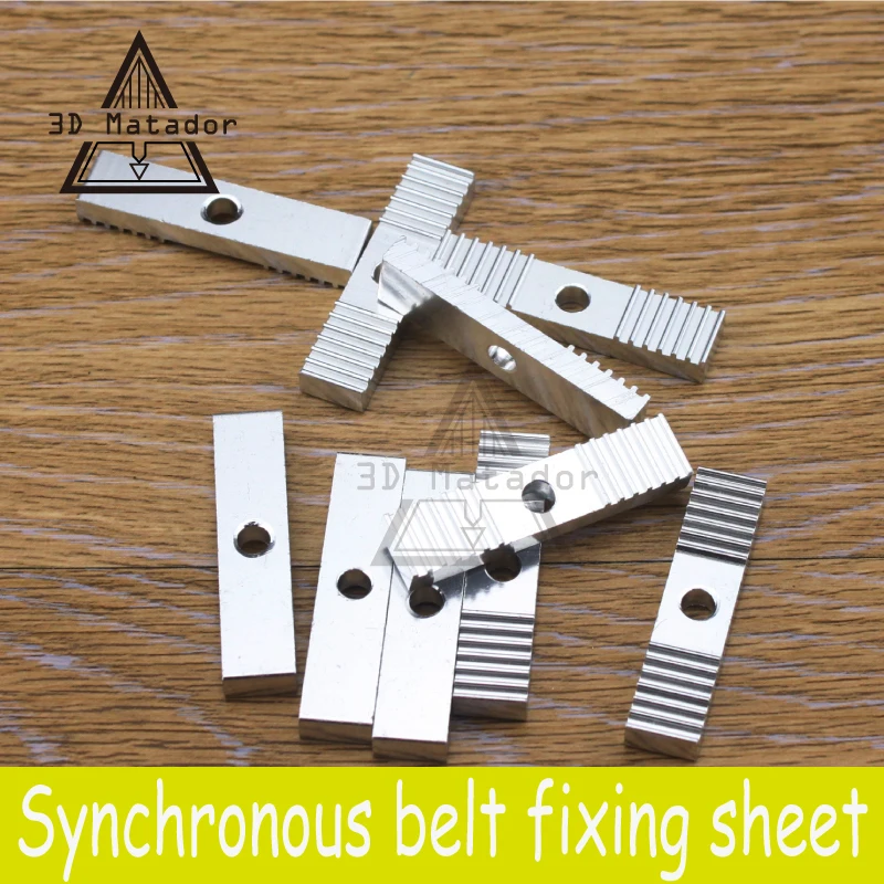 100pcs/lot 3D Printer parts Reprap DIY GT2 Timing Belt Fixing Piece Aluminum Alloy Tooth pitch 2mm Clamp Fixed Clip 9*40mm CNC
100pcs/lot 3D Printer parts Reprap DIY GT2 Timing Belt Fixing Piece Aluminum Alloy Tooth pitch 2mm Clamp Fixed Clip 9*40mm CNC