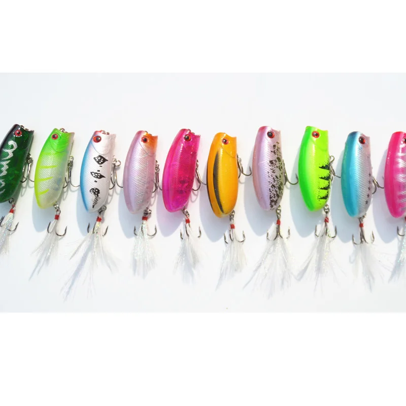 Topwater Fishing Poper Lures Hard Bait Artificial Popper Lure Laser Baits 5.7cm 10.6g Lot 10 Pieces
Topwater Fishing Poper Lures Hard Bait Artificial Popper Lure Laser Baits 5.7cm 10.6g Lot 10 Pieces