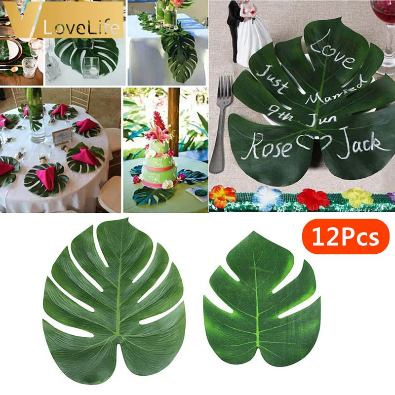 12Pcs/Lot Cheap Artificial Tropical Palm Leaves Turtle Leaves For Hawaiian Luau Theme Party Decorations Beach Theme Table Decor
12Pcs/Lot Cheap Artificial Tropical Palm Leaves Turtle Leaves For Hawaiian Luau Theme Party Decorations Beach Theme Table Decor