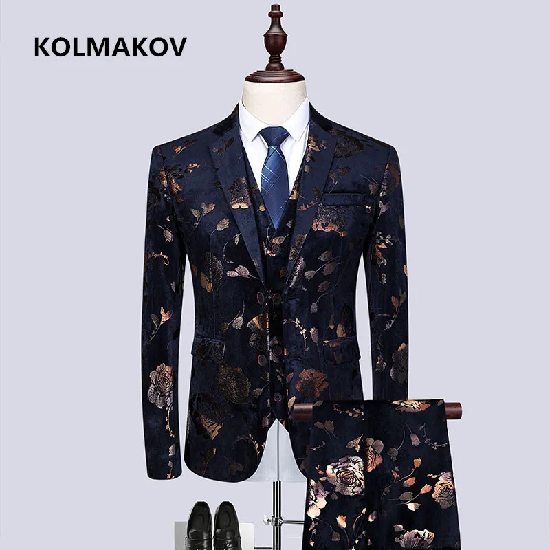 (Jacket+Vest+Pants)spring 2021 New style High quality printing Men Suits Fashion Men's Slim Fit business weddingSuit casual suit
(Jacket+Vest+Pants)spring 2021 New style High quality printing Men Suits Fashion Men's Slim Fit business weddingSuit casual suit