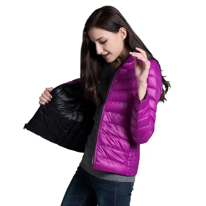 Fashion New Winter Women Double Side Down Jacket Ultra Light 81% White Duck Down Coats Short Design Slim Warm Parkas
Fashion New Winter Women Double Side Down Jacket Ultra Light 81% White Duck Down Coats Short Design Slim Warm Parkas