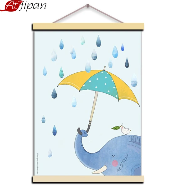 Atfipan Wooden Framed Lovely Animals On Rainy Day Nordic Canvas Painting Cartoon Wall Art Print Posters Kids Room Decor Pictures
Atfipan Wooden Framed Lovely Animals On Rainy Day Nordic Canvas Painting Cartoon Wall Art Print Posters Kids Room Decor Pictures