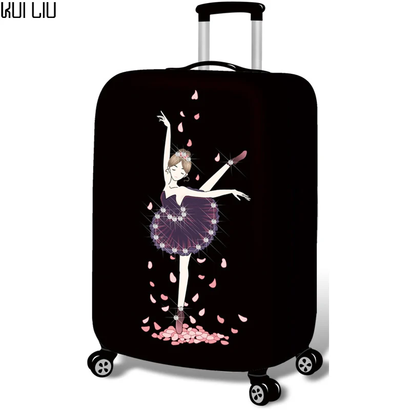 

Защитный чехол для багажа, чемодан на колесиках, защитный Пылезащитный Чехол, аксессуары для путешествий, совершенно эластичный чехол с цве...