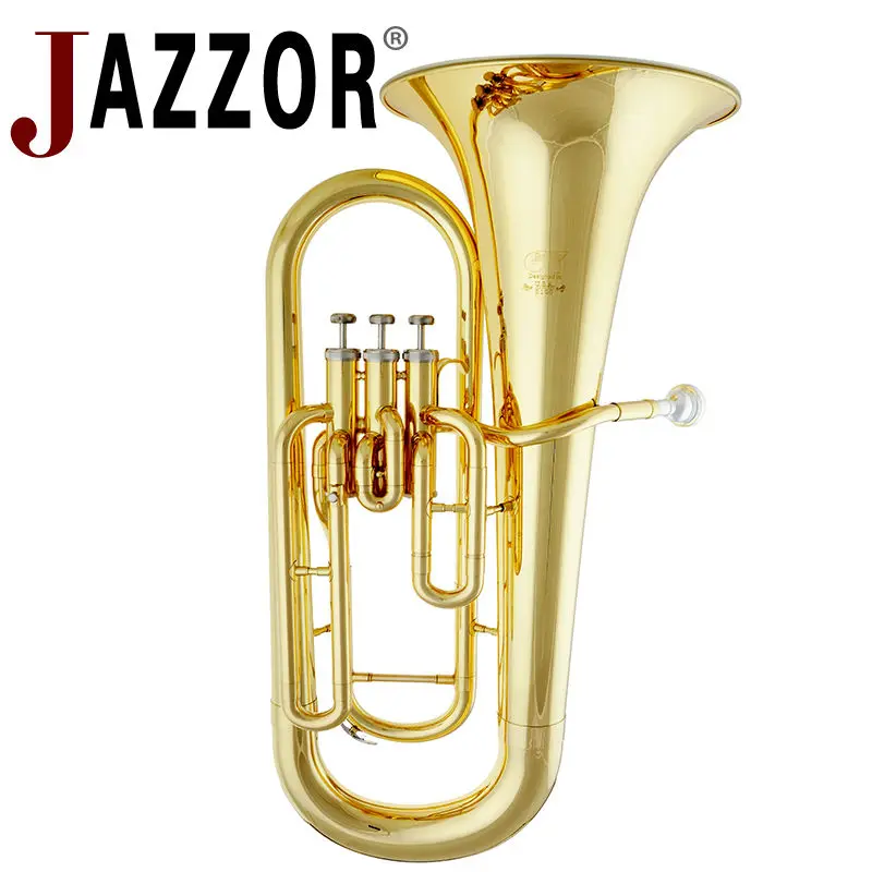 JAZZOR JYEU E100 Professional Euphonium B плоский латунный ветровой инструмент с мундштуком и