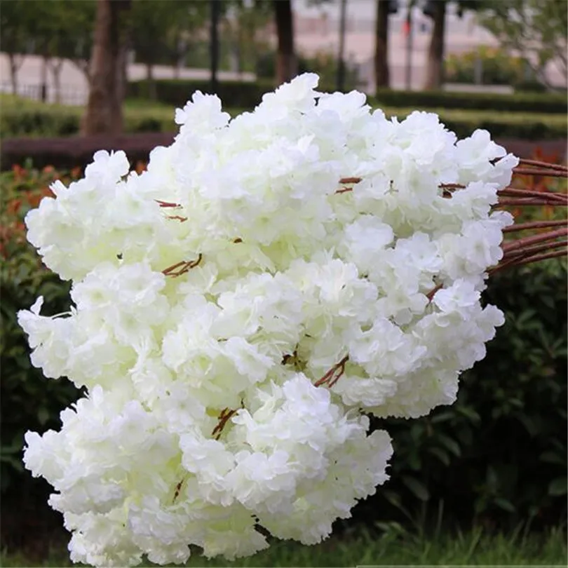 18pcs Artificial Cherry Blossom Branch Fake Sakura Flower Stem more flower heads 12 Colors for Wedding Sakura Tree Decoration
18pcs Artificial Cherry Blossom Branch Fake Sakura Flower Stem more flower heads 12 Colors for Wedding Sakura Tree Decoration