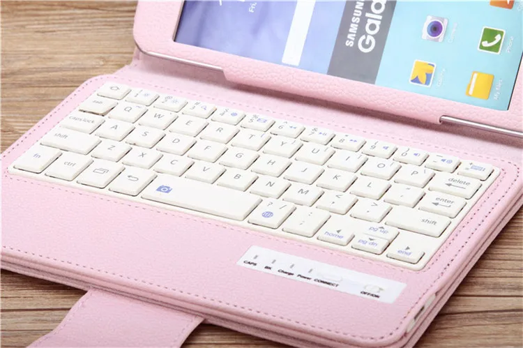 Съемный беспроводной Bluetooth клавиатура Стенд PU кожаный чехол для Samsung Galaxy Tab A 9 7 T550
