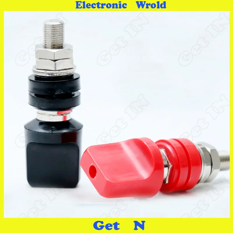 10pcs M10*78 Pure Copper Terminal Block 10mm Grounded Socket 100A High Current Banana Plug H-4015
10pcs M10*78 Pure Copper Terminal Block 10mm Grounded Socket 100A High Current Banana Plug H-4015