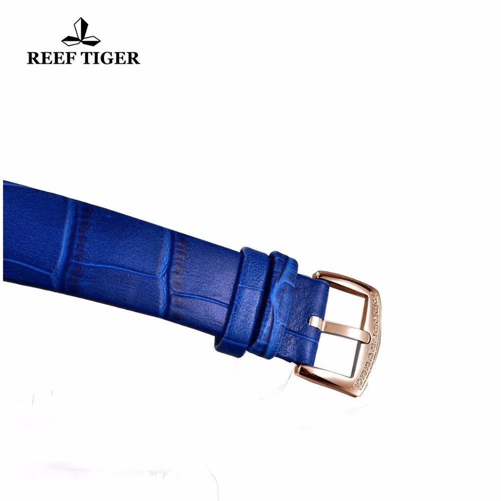 Reef Tiger/RT Womens Watches Leather Strap Rose Gold Fashion Casual Watches Beautiful Diamonds Blue Watch RGA1562
Reef Tiger/RT Womens Watches Leather Strap Rose Gold Fashion Casual Watches Beautiful Diamonds Blue Watch RGA1562