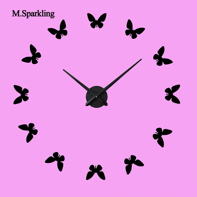 Large wall clock 3D Quartz Needle clock DIY digital butterfly design bedroom wall clock still life stickers
Large wall clock 3D Quartz Needle clock DIY digital butterfly design bedroom wall clock still life stickers