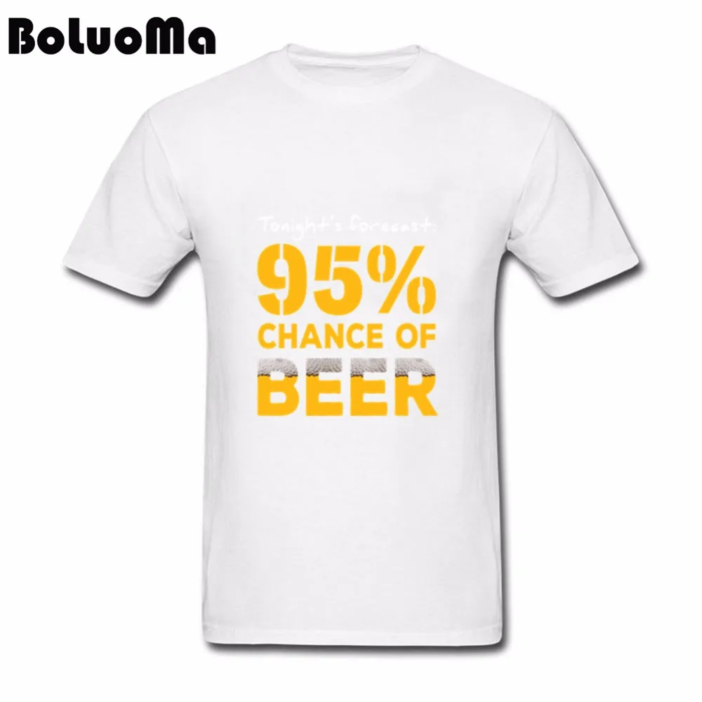Пиво прогноз 95% шанс пива команды футболки создать взрослых с коротким рукавом