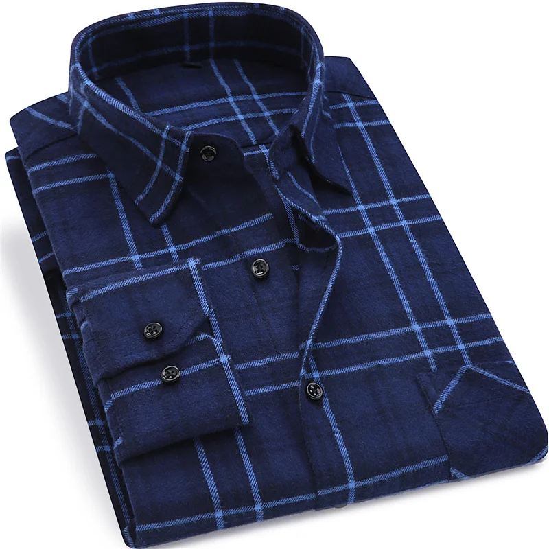 Male Social Dress Shirts Flannel 2021 New Mens Plaid Shirt 100% Cotton High Quality Mens Business Casual Long Sleeve Shirt
Male Social Dress Shirts Flannel 2021 New Mens Plaid Shirt 100% Cotton High Quality Mens Business Casual Long Sleeve Shirt