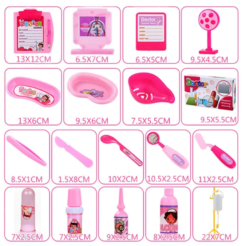 34 PCS Kids Nurse Doctor Toys Set Dr. Baby Kit Pretend Play Medical Tools Box Cosplay Clothes for Children with Light Sound
34 PCS Kids Nurse Doctor Toys Set Dr. Baby Kit Pretend Play Medical Tools Box Cosplay Clothes for Children with Light Sound